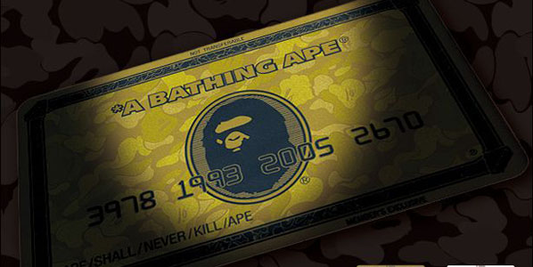Bape Gold Card Exclusive Mouse Pad