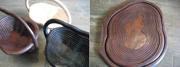 Goodenough UK g-Spiral Wooden Bowl