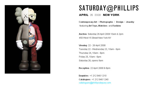Saturday@Phillips - Art/Toy/Fashion Auction