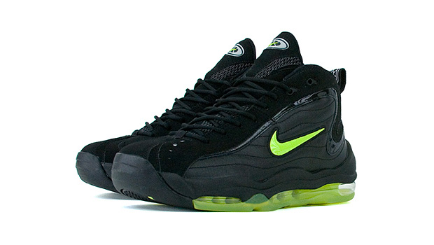 uptempo black and green