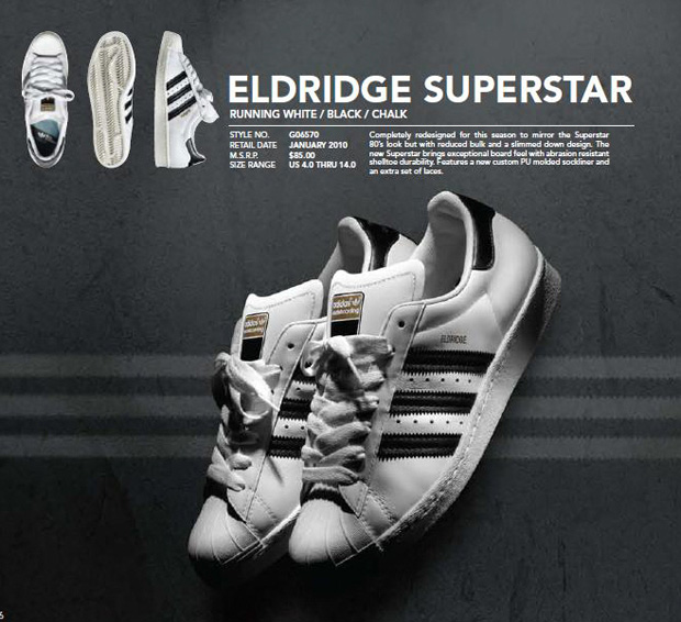 adidas eldridge superstar black white