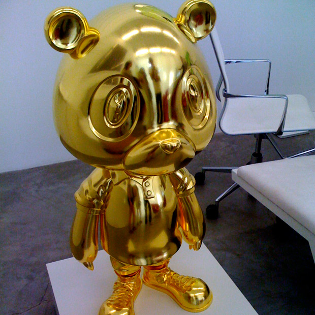 Kanye West x Takashi Murakami Gold Bear Sculpture