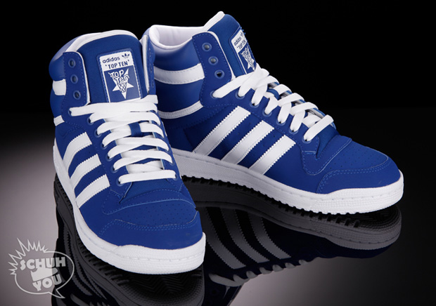 blue patent leather top ten adidas
