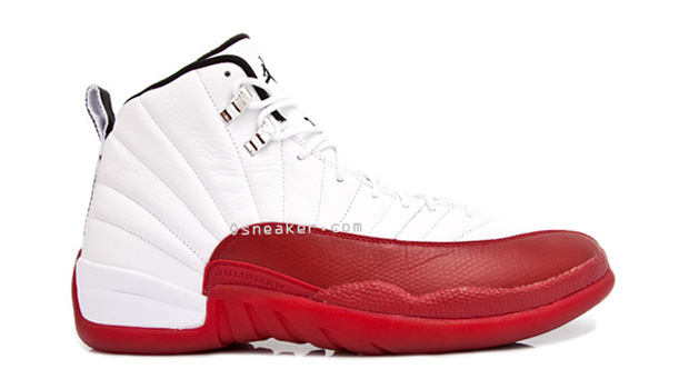 jordan white and red 12
