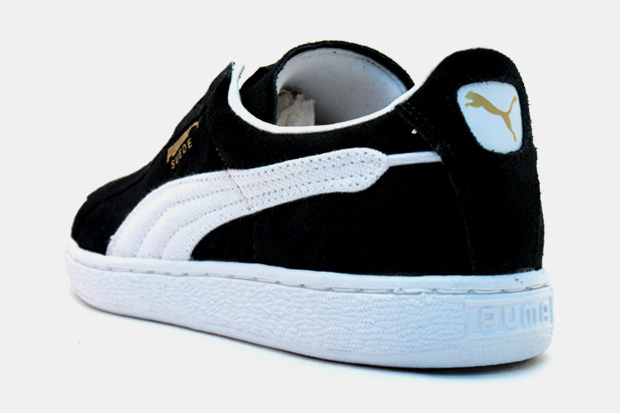 suede pumas with fat laces