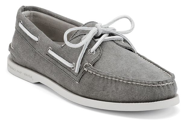 gray sperry shoes