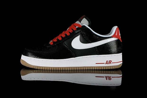 Nike Air Force 1 Low Black/White/Red/Gum | Hypebeast