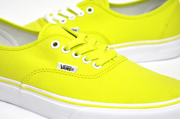 neon yellow vans