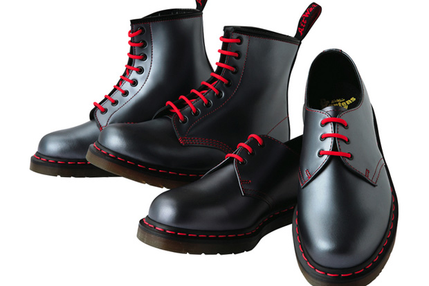 red dm boots