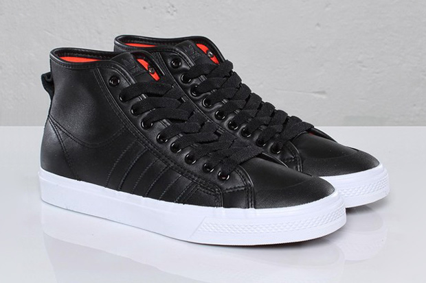 adidas leather high tops