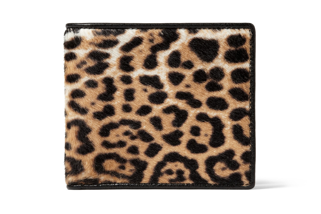 Yves Saint Laurent Leopard Print Pony Skin Wallet | HYPEBEAST  