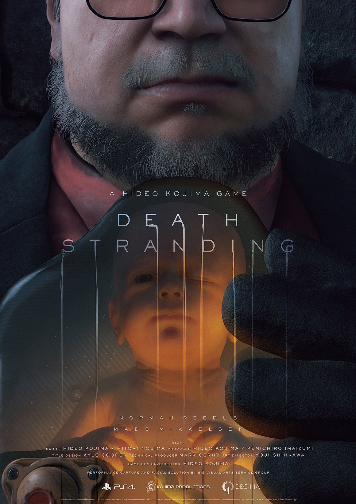 Hideo Kojima Death Stranding Trailer Guillermo del Toro Mads Mikkelsen