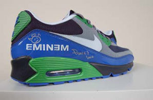 Nike Air Max 90 essential blue Sneakers worn by Eminem as seen