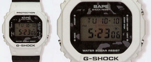 Bape x G-Shock White Version