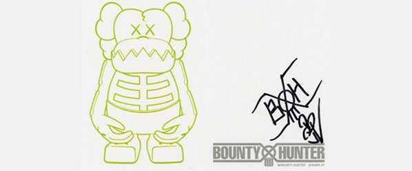 Bounty Hunter x Kaws Glow in the Dark Sukarukun Figure