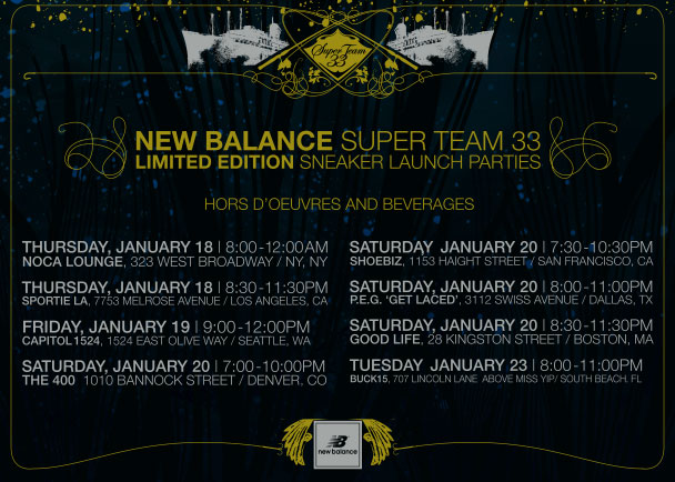 New Balance Super Team 33 Parties