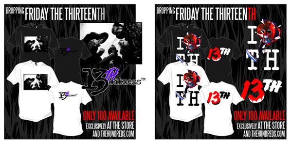 Friday the 13th Shirts by The Hundreds