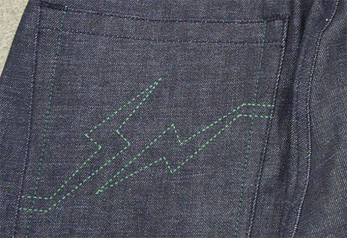 Levi's Fenom Printed Green Stitch Rigid