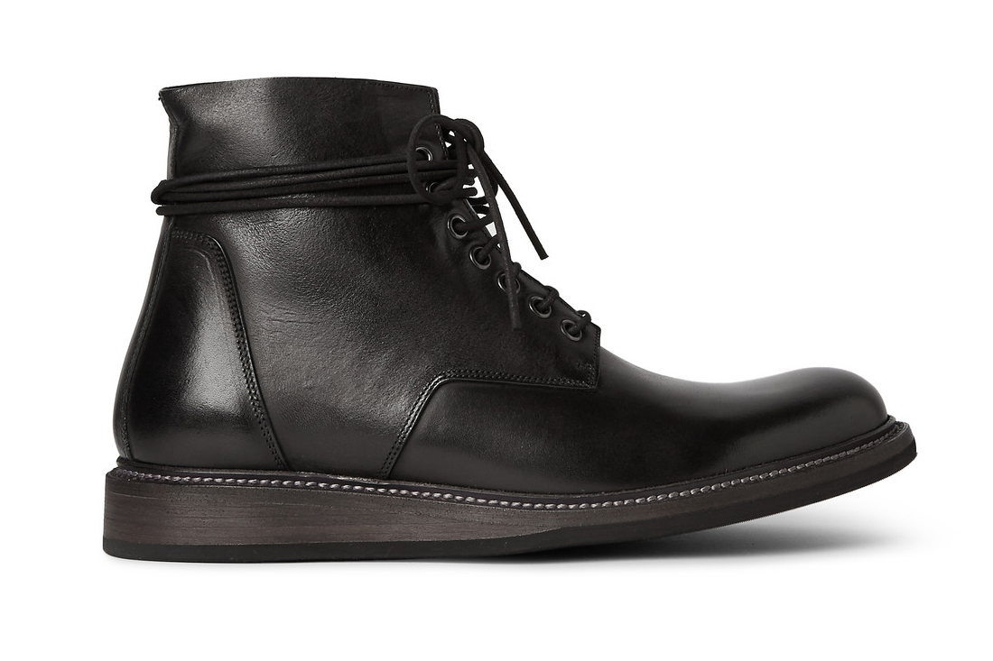 Rick Owens Leather Lace-Up Boots | HYPEBEAST