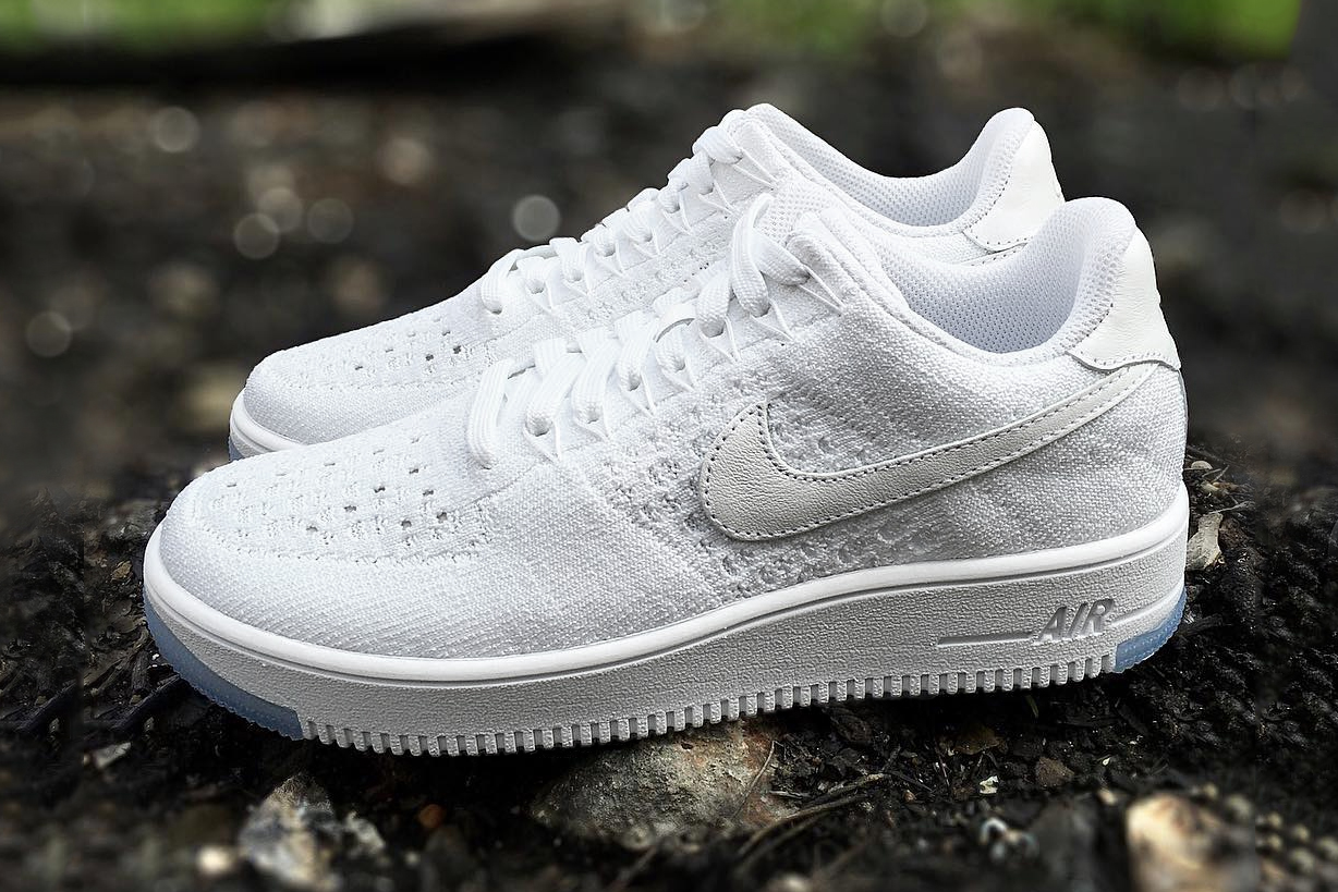 First Look Nike Air Force 1 Flyknit Low White/Ice Sneaker | HYPEBEAST