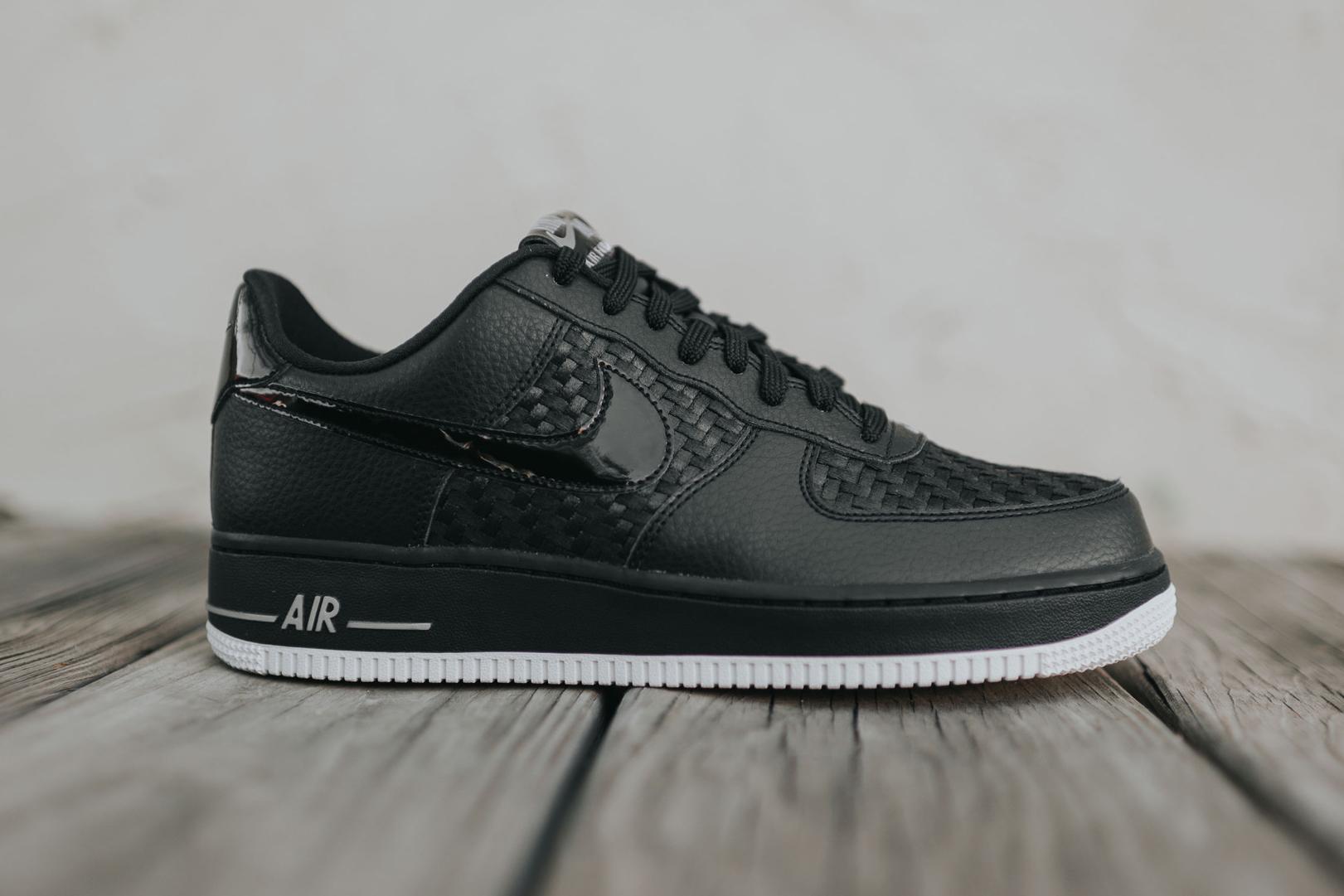 Nike Air Force 1 Low 07 LV8 Black Woven Sneaker | HYPEBEAST