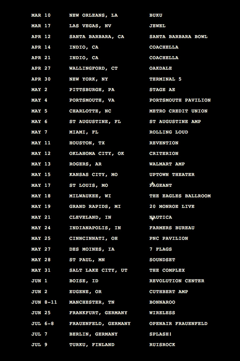 Travis Scott Birds Eye View Tour Dates and Cities Announced