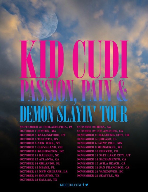 kid cudi tour schedule