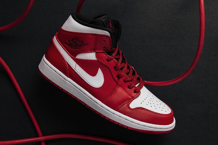 Nike Air Force 1 High OG White Red - Sneaker Bar Detroit