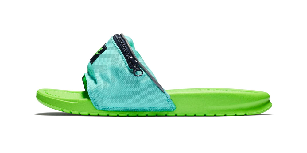 nike fanny pack slippers
