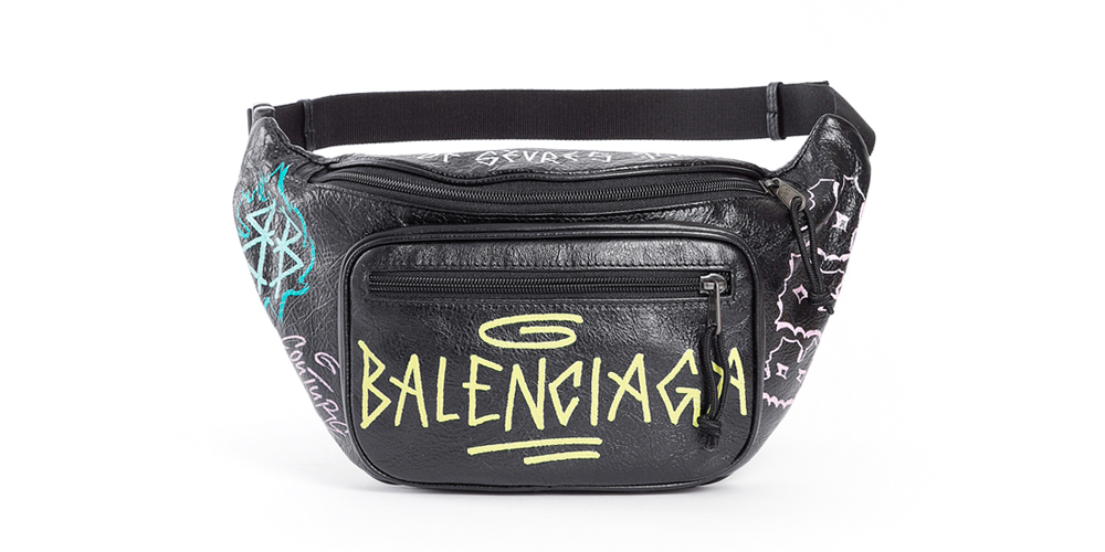 balenciaga bag with graffiti