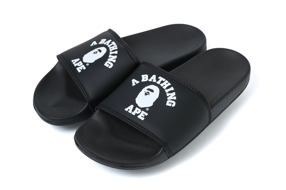 BAPE College Slide Sandals Drops | Hypebeast