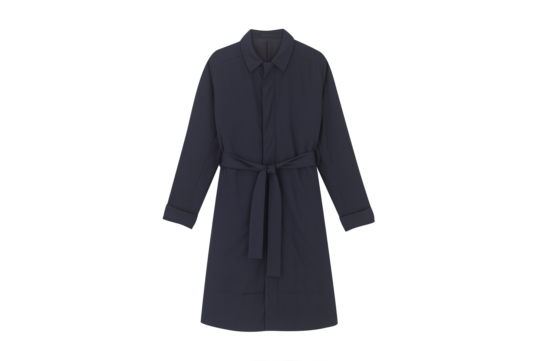 COS Soma collection navy coat