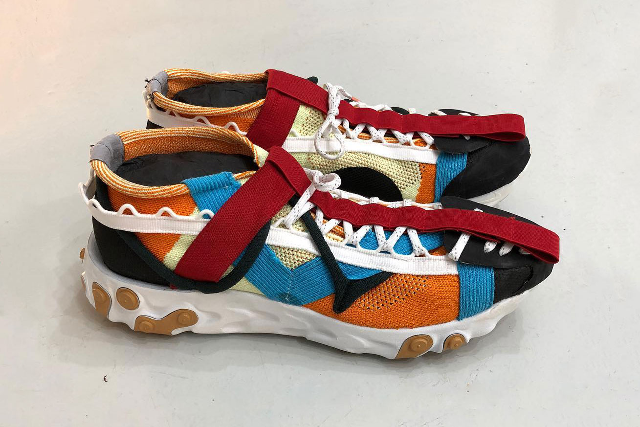 craig green nike react element 87 collaboration runway collection sneaker design preview first look knit woven