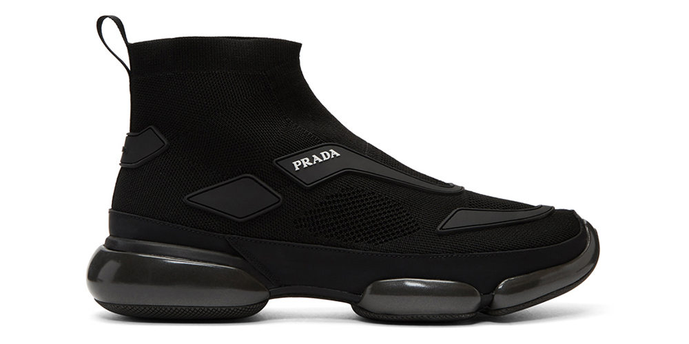 Amazon.com | Prada Men's 2EG298 Black Fabric Cloudbust Air Sneaker US 8 /  EU 7 (41) | Fashion Sneakers