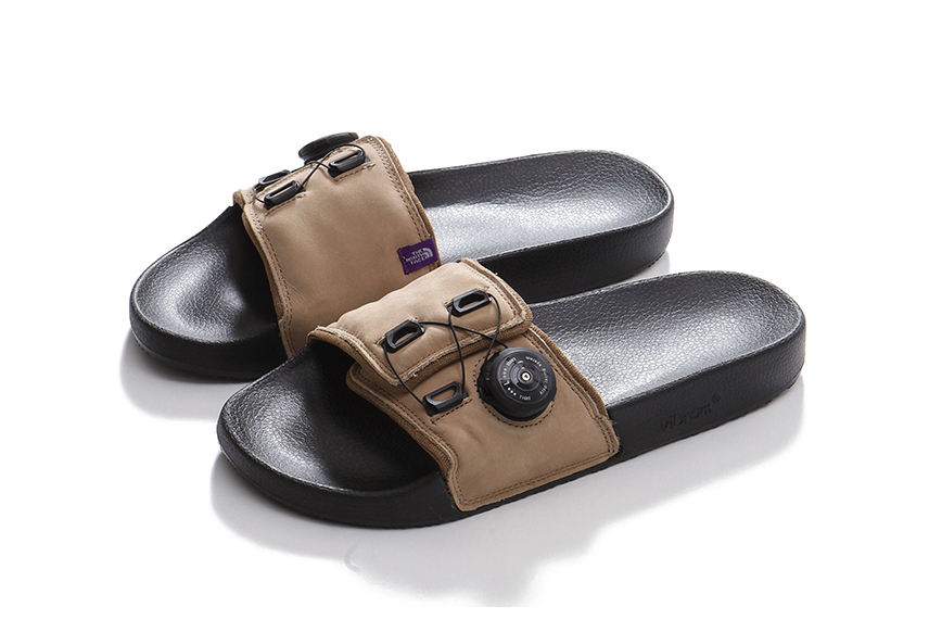 THE NORTH FACE PURPLE LABEL Leather Sandals black brown ATOP SYSTEM nanamica