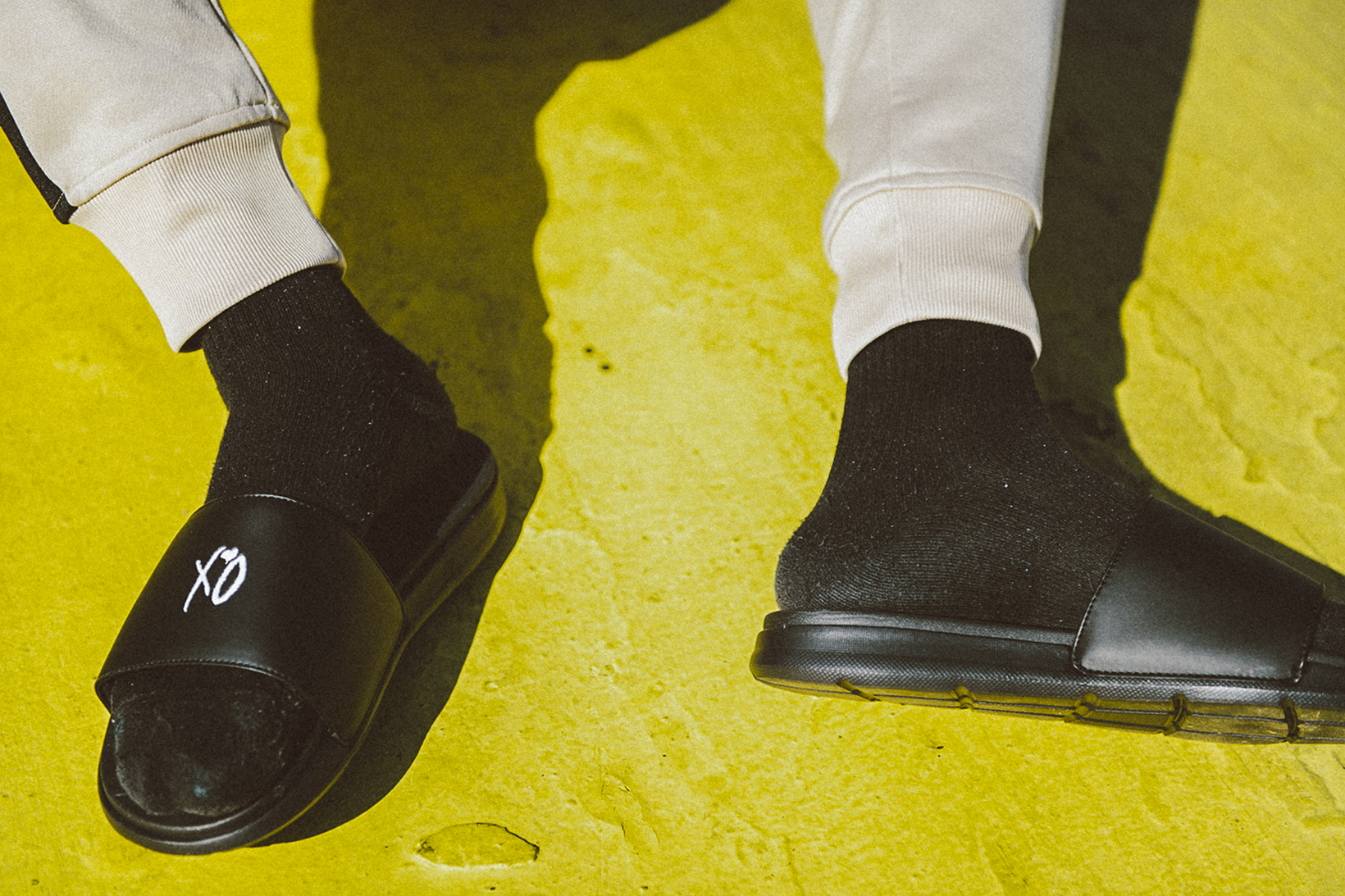 The Weeknd XO Slides Black Sandals Men's Sandals