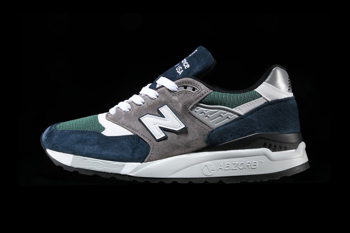 New Balance 998 in Forest Green & Navy Hypebeast