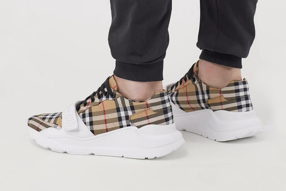 Burberry Vintage Check Cotton Sneakers | Drops | Hypebeast