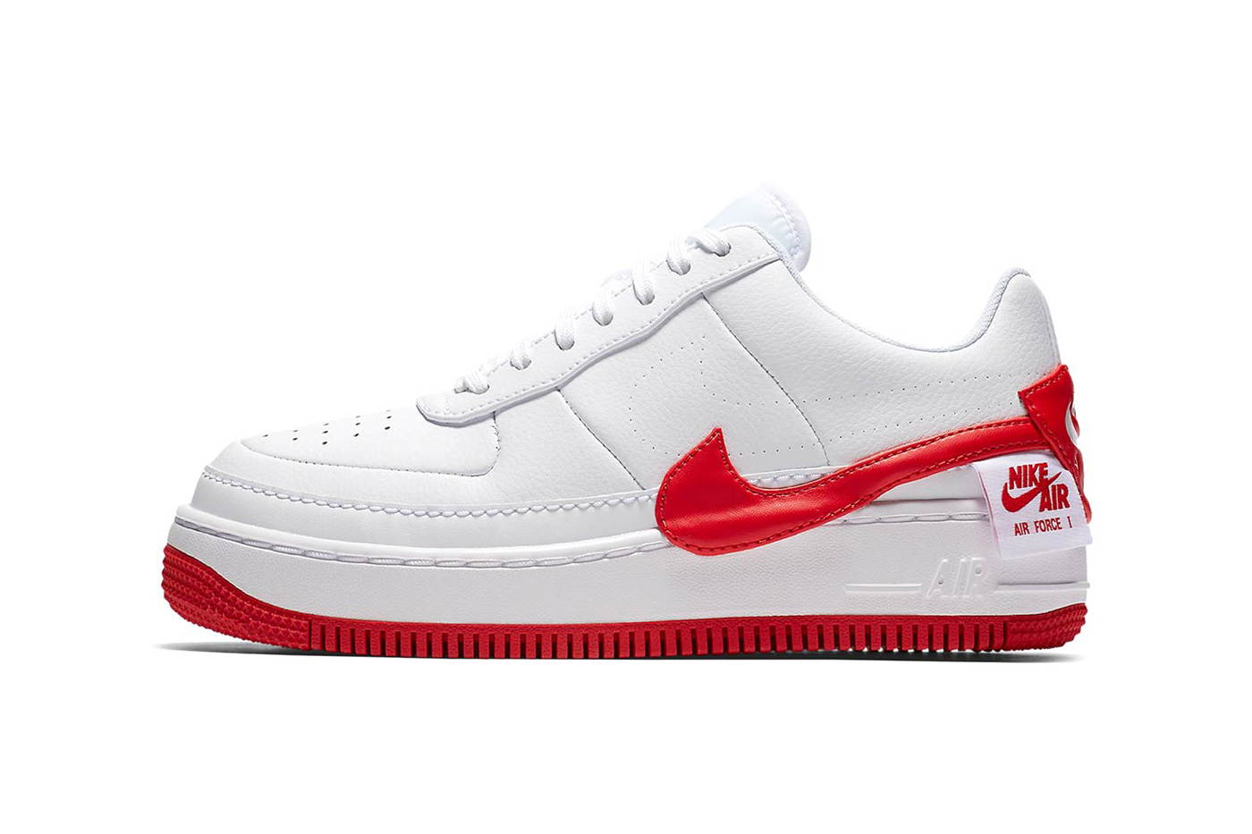 red and white air force ones