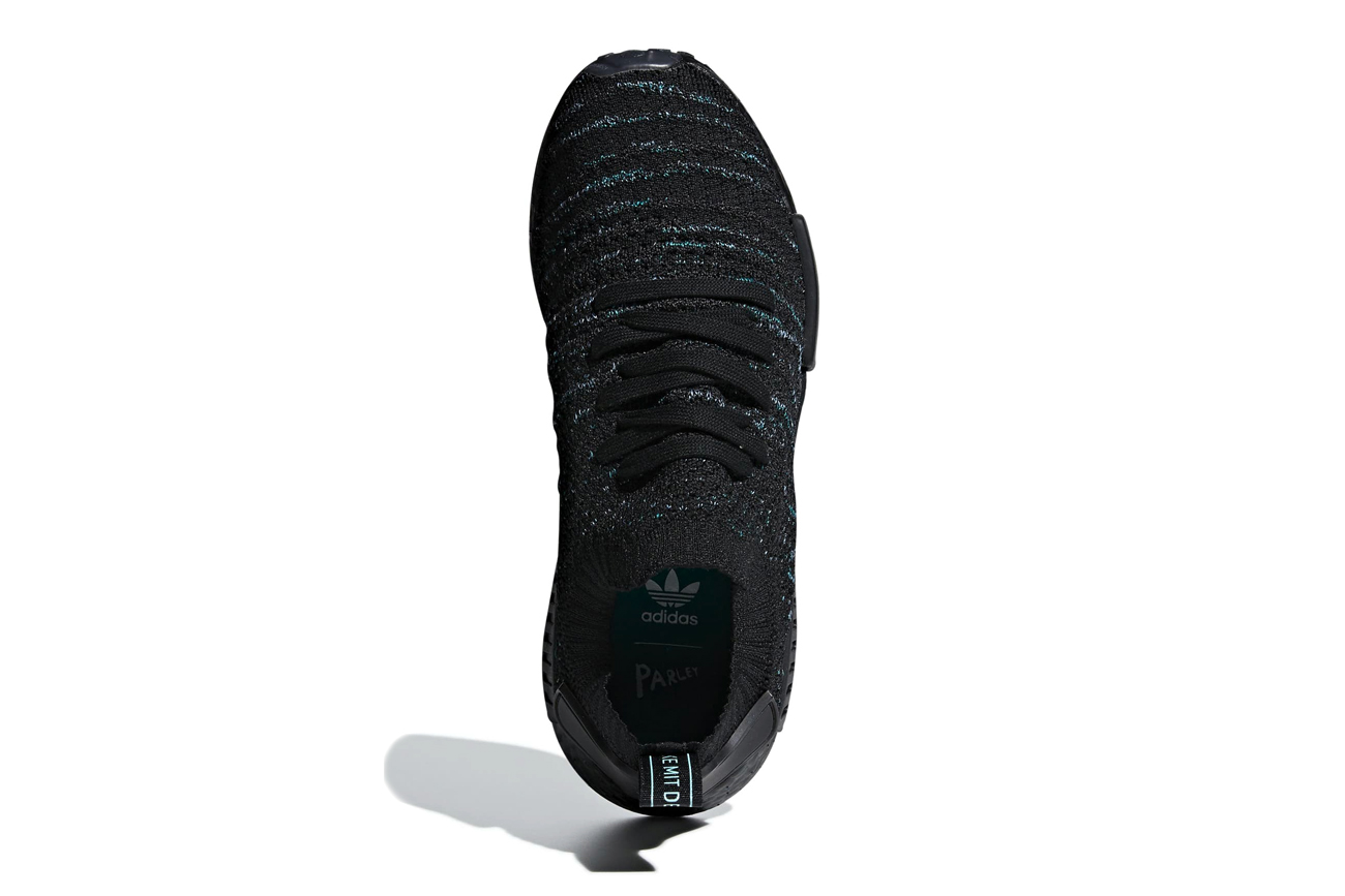 adidas originals nmd r1 parley trainers in blue print