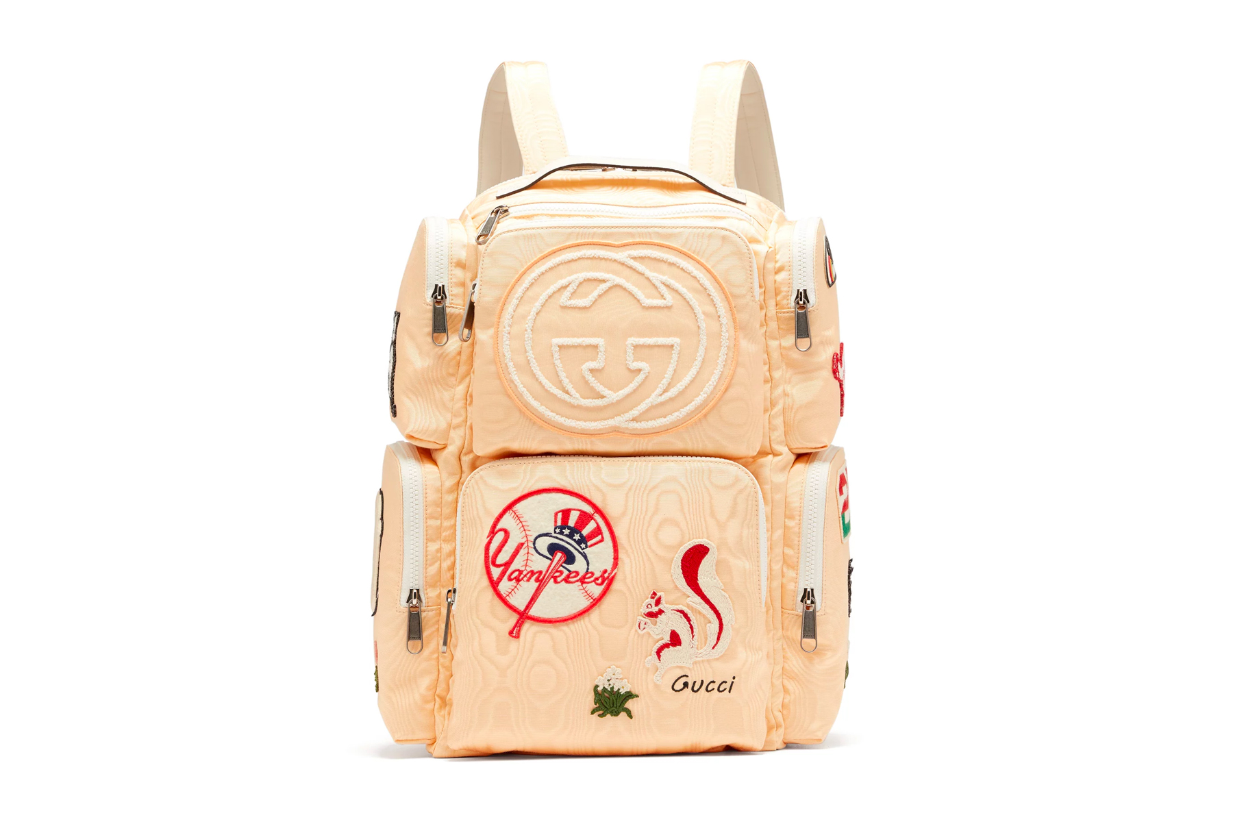 Fem Shipley grus Gucci Moiré Canvas Patches Backpack | Drops | Hypebeast