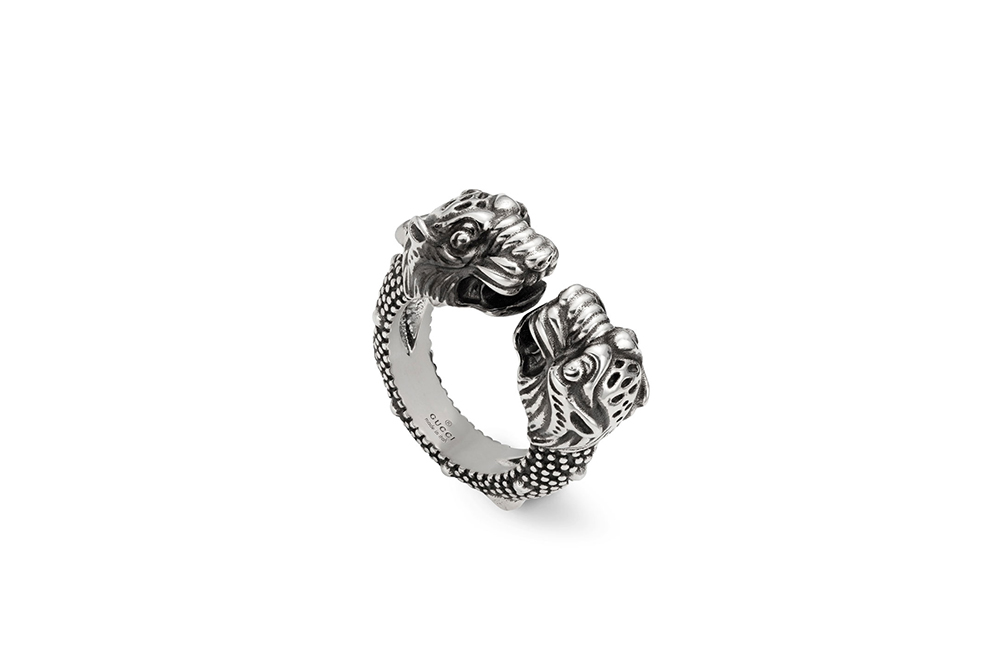 Gucci Siamese Snake Tiger Head Ring