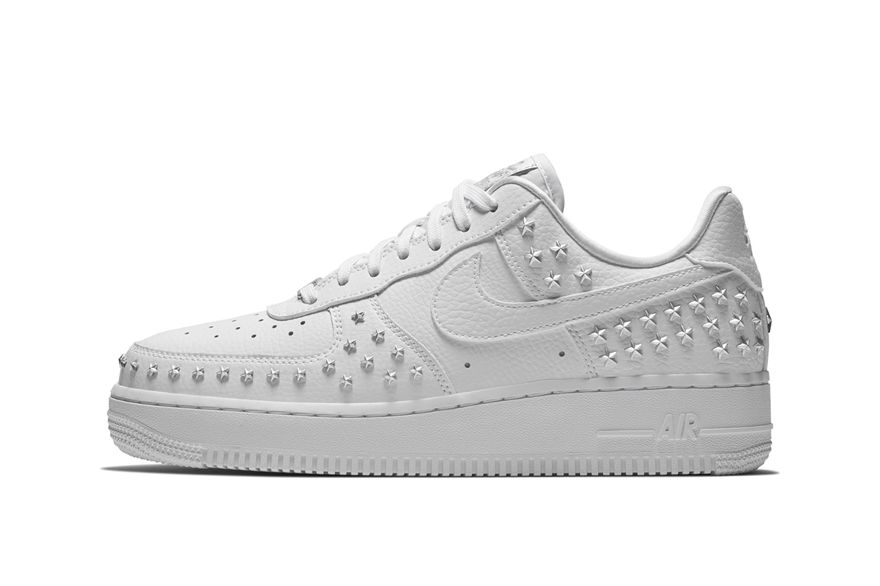 air force 1 studded white