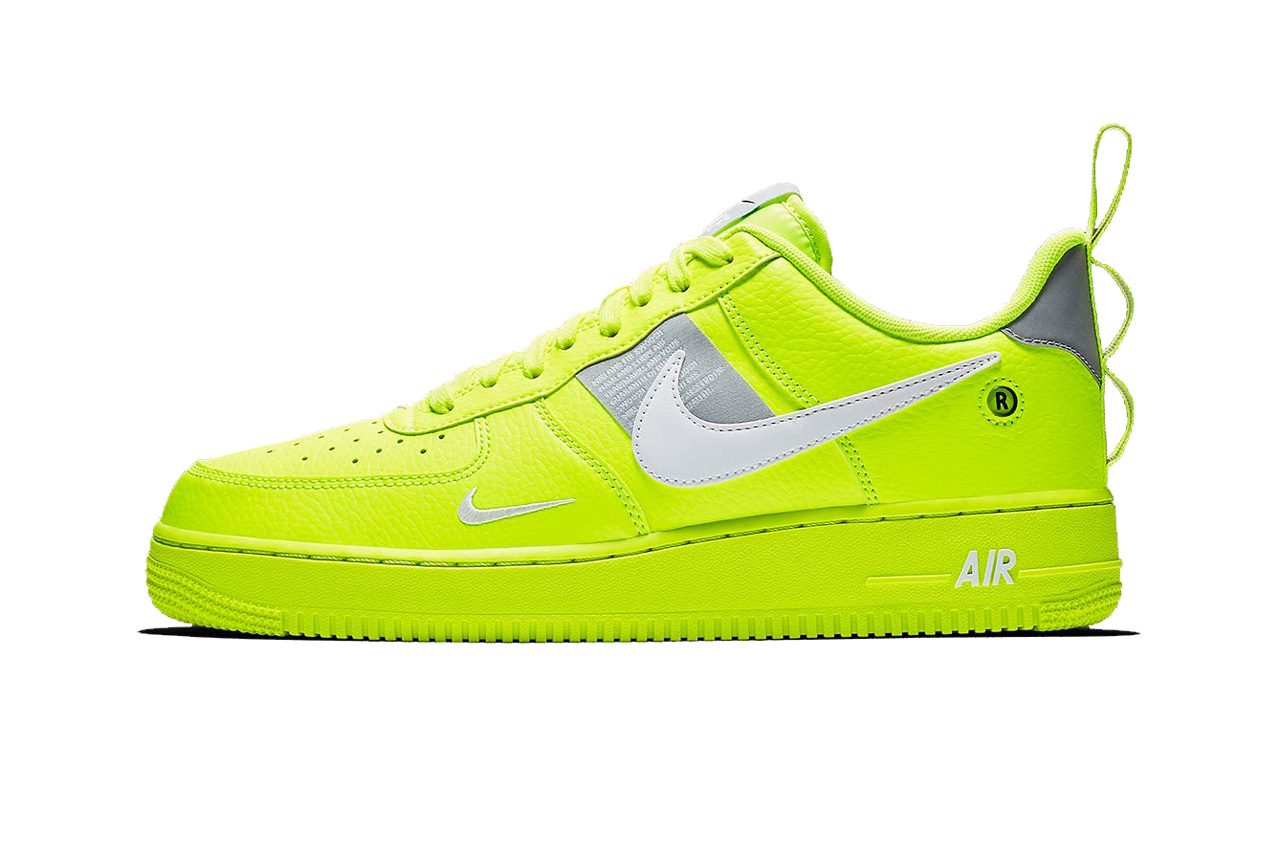 lime green nike forces