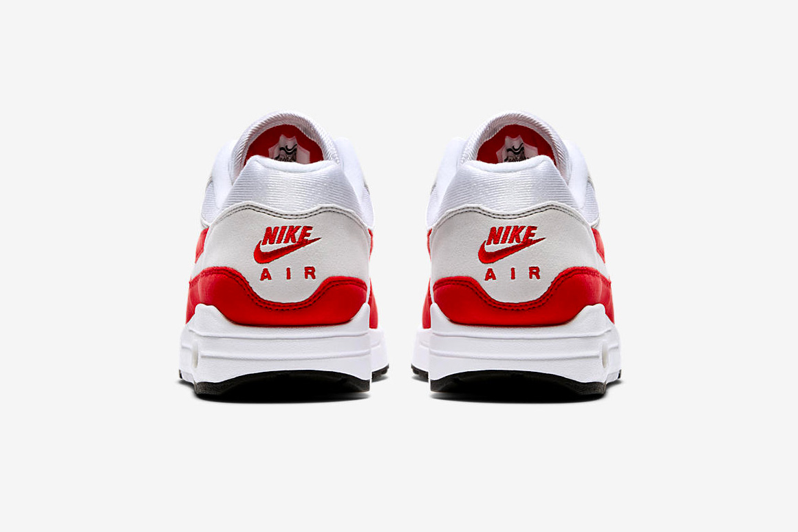On-Feet Images Of The Nike Air Max 1 Anniversary University Red •