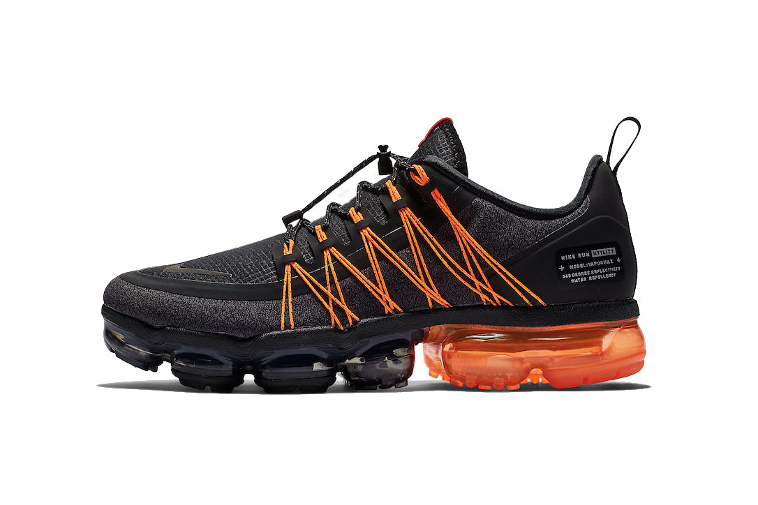 nike air vapormax run utility black orange 2018 november footwear nike sportswear 
