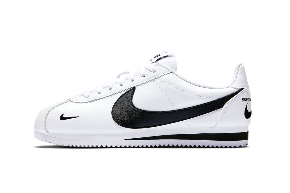Nike Cortez Premium Swoosh Logos White/Black | HYPEBEAST