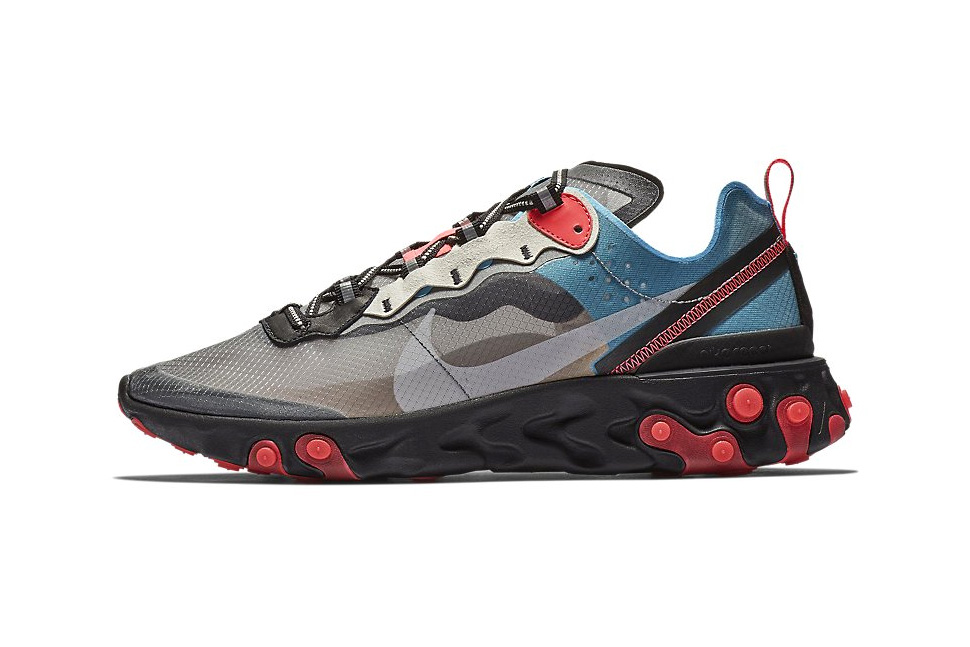 nike react element blue chill