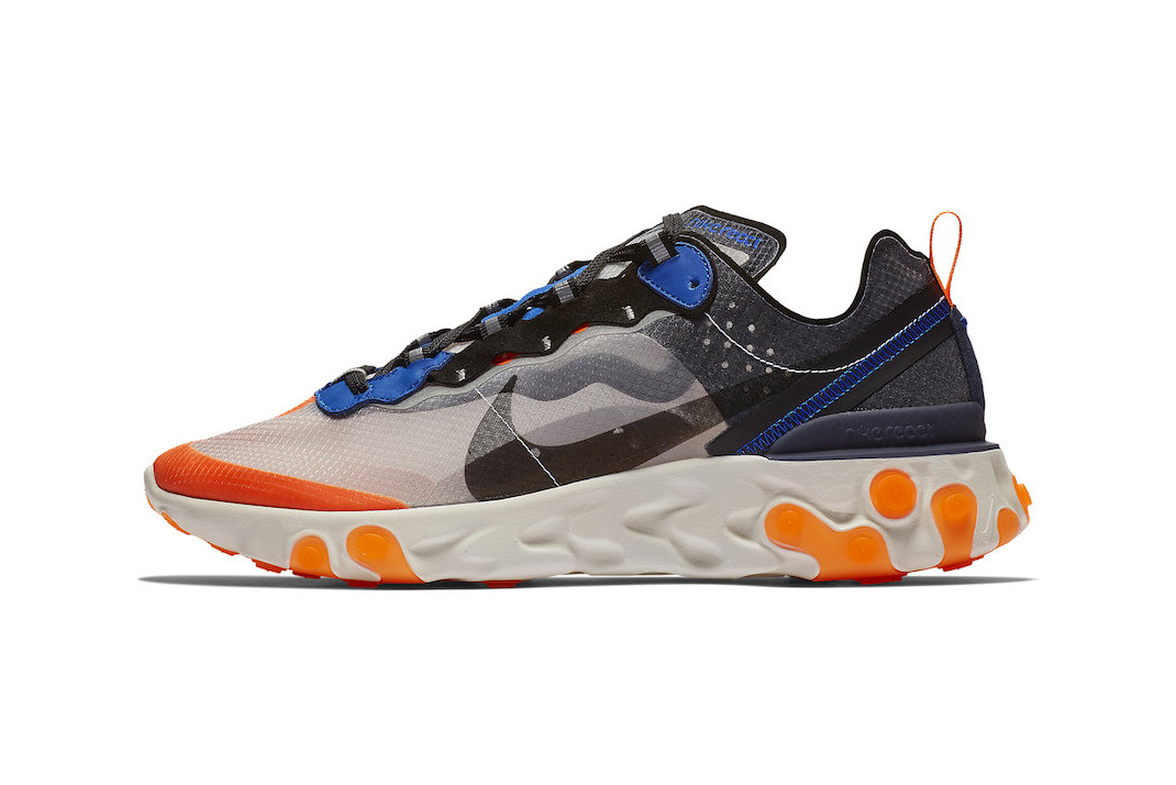 nike react element 87 black and blue