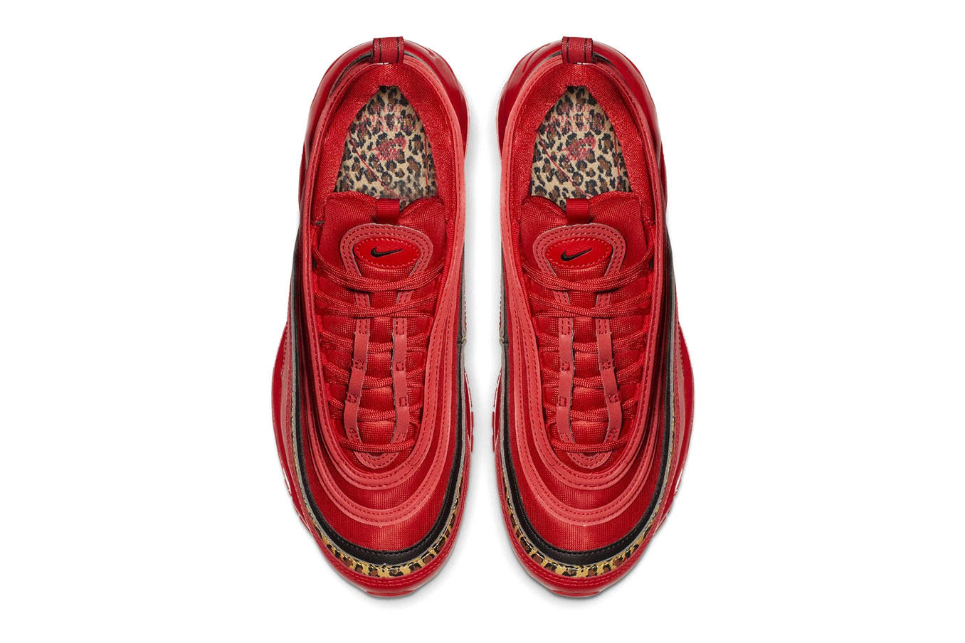 red and leopard print air max 97